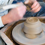 Tim Lake at work in his workshop 2017
